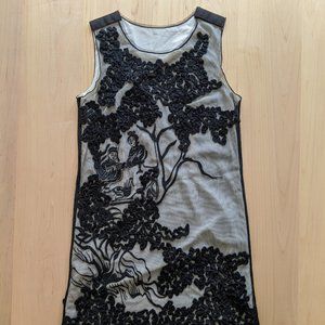 Retro Asian Patterned Slip Dress